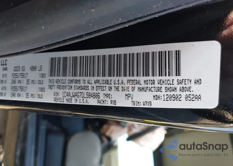 2013 Jeep Wrangler Sport из США, поврежденный, VIN 1C4AJWAG7DL584806